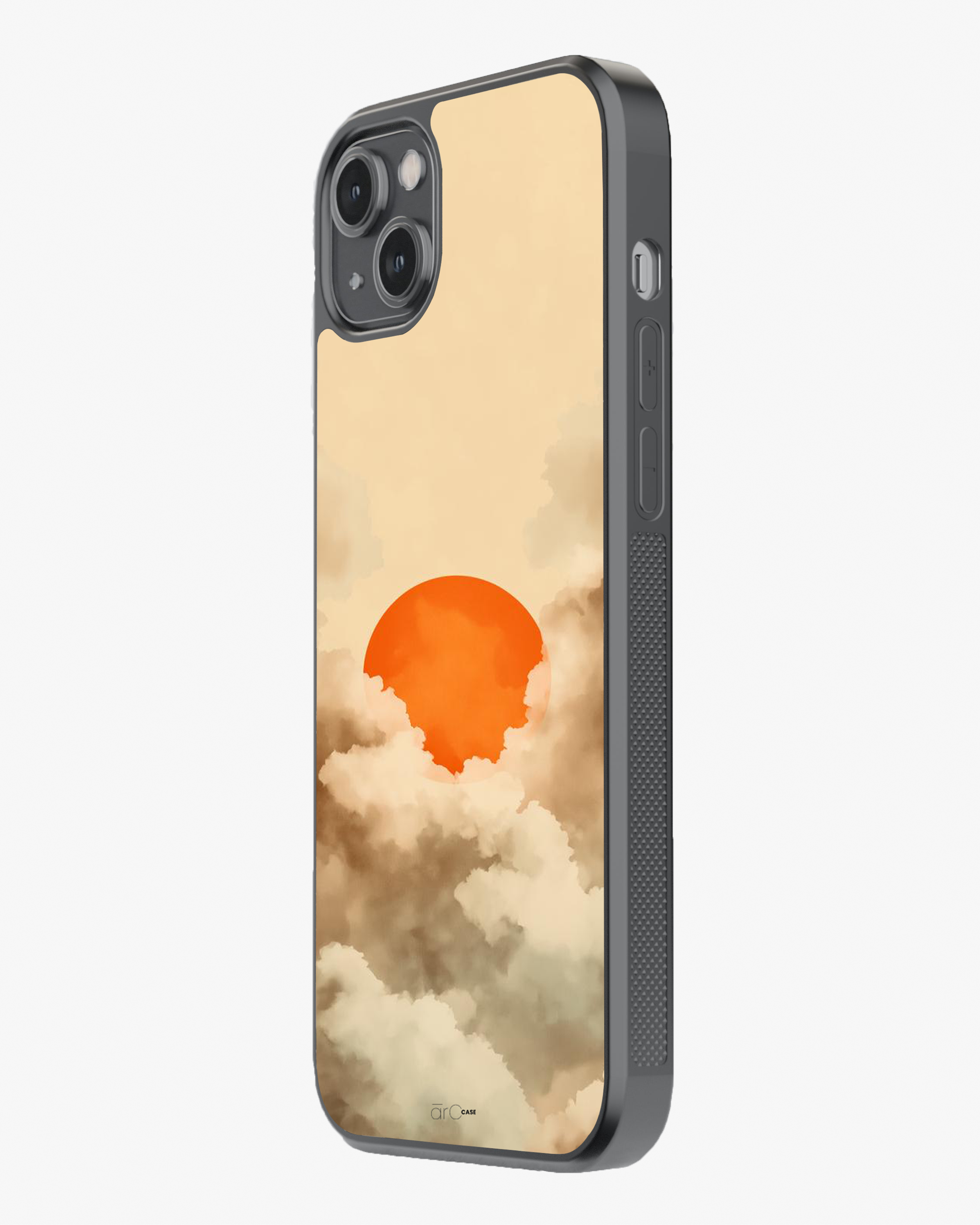 Burning Sun – Cloudscape Aesthetic Case Cover Glass Case