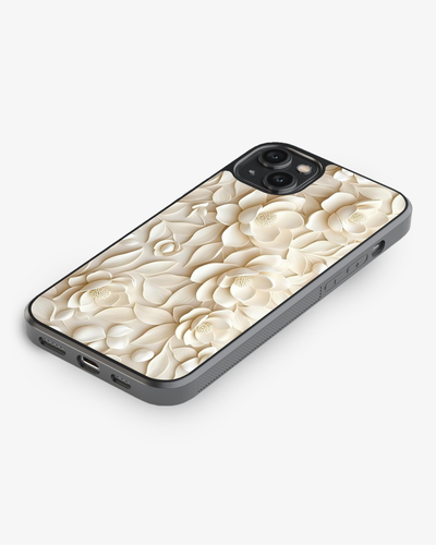 Premium 3D Lily Flower Case Cover Glass Case