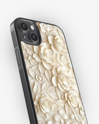 Premium 3D Lily Flower Case Cover Glass Case