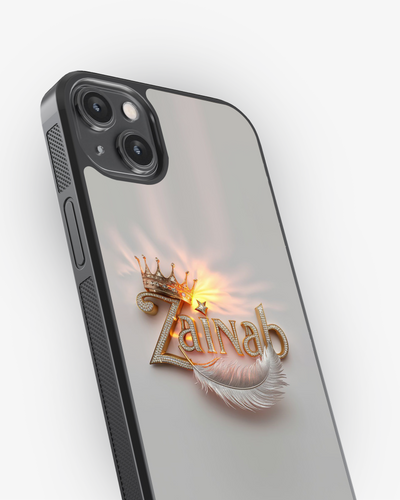 Royal Crown Name Glass Case