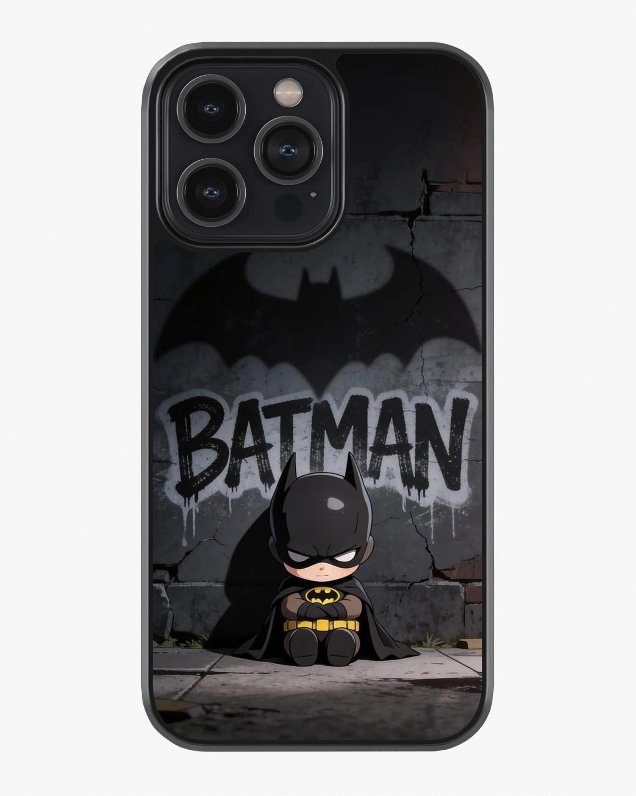 Cute Dark Knight Case – Baby Batman Vibe Cover Glass Case