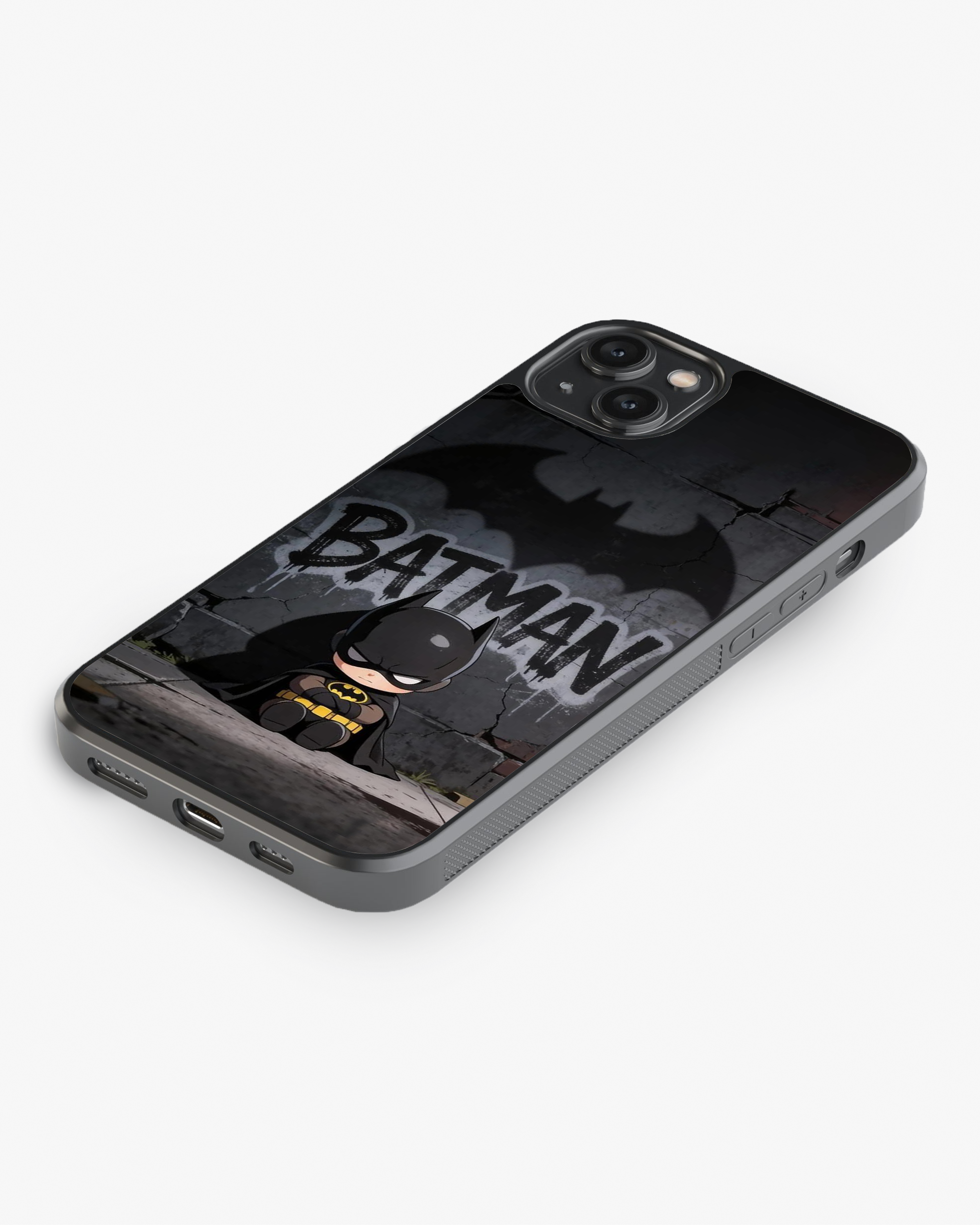 Cute Dark Knight Case – Baby Batman Vibe Cover Glass Case