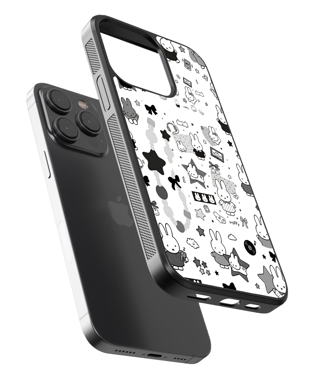 Kawaii Bunny Aesthetic Glass Case