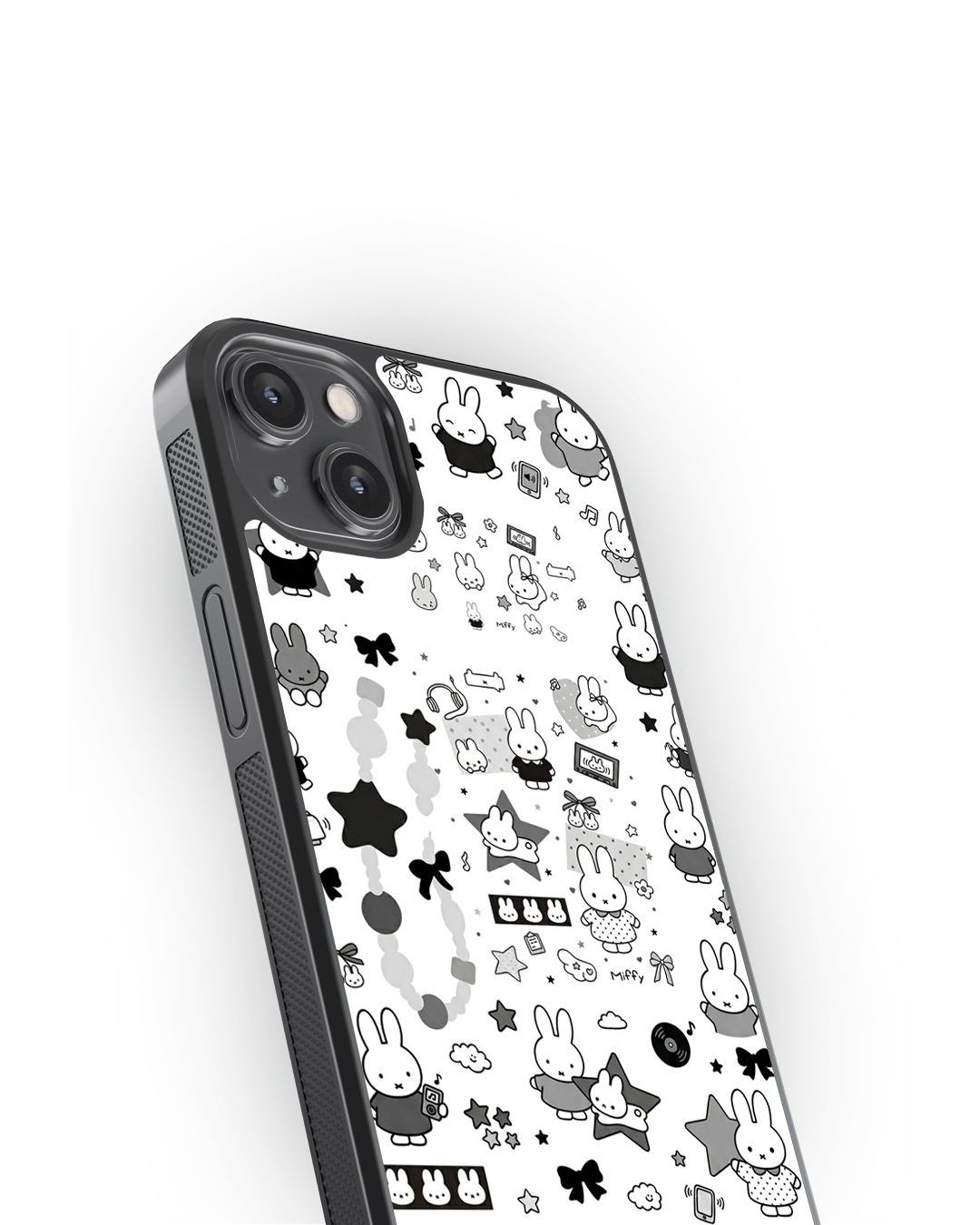 Kawaii Bunny Aesthetic Glass Case