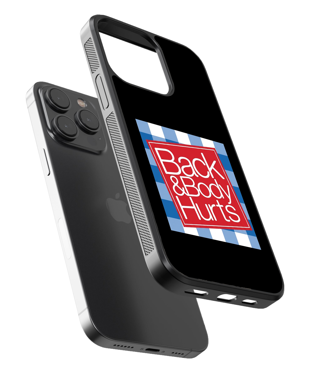 Back & Body Hurts Aesthetic Glass Case
