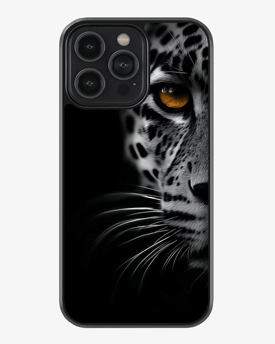 Midnight Leopard Premium Cover Glass Case