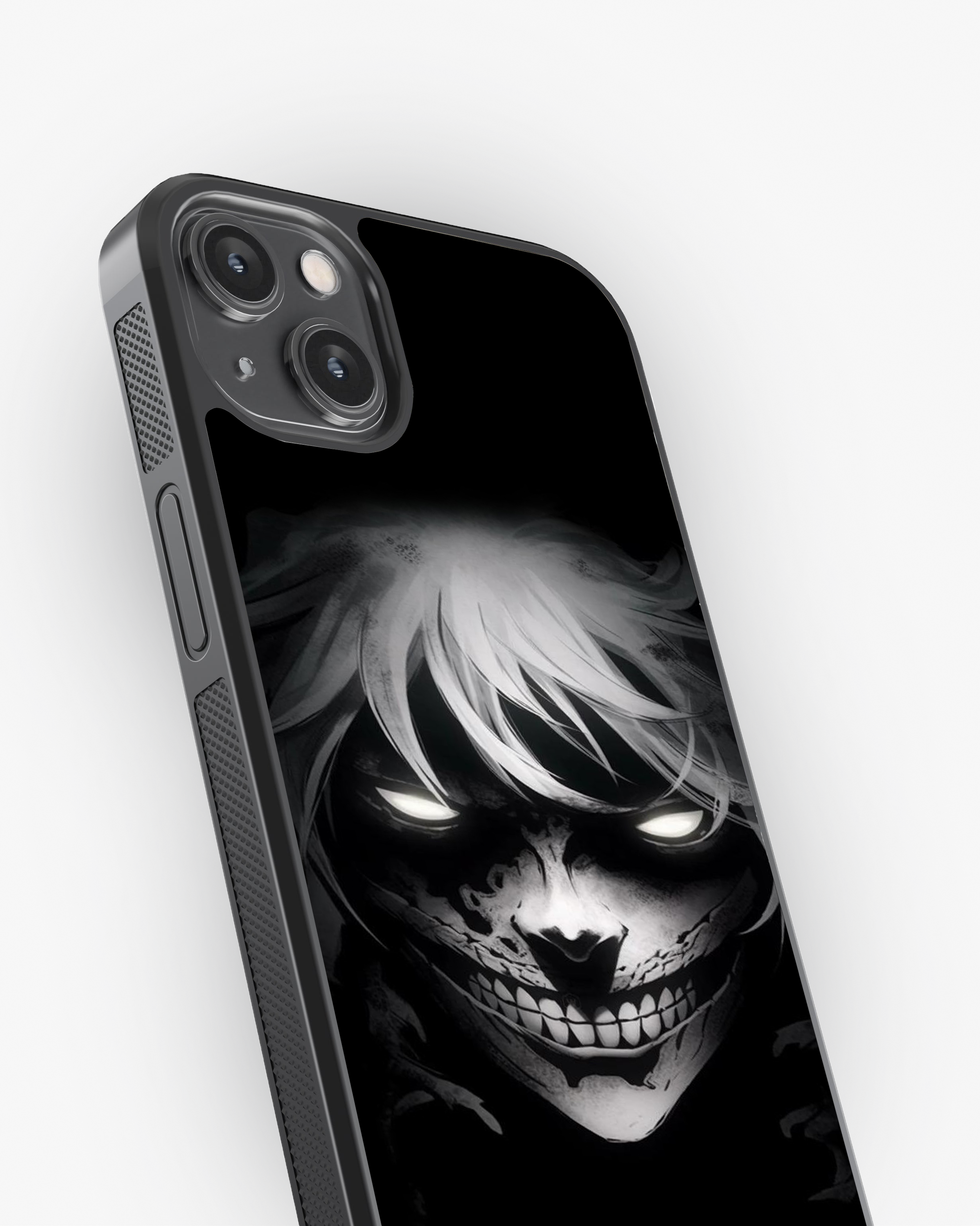 Dark Skull Anime Case – Fearless Night Vibe Cover Glass Case