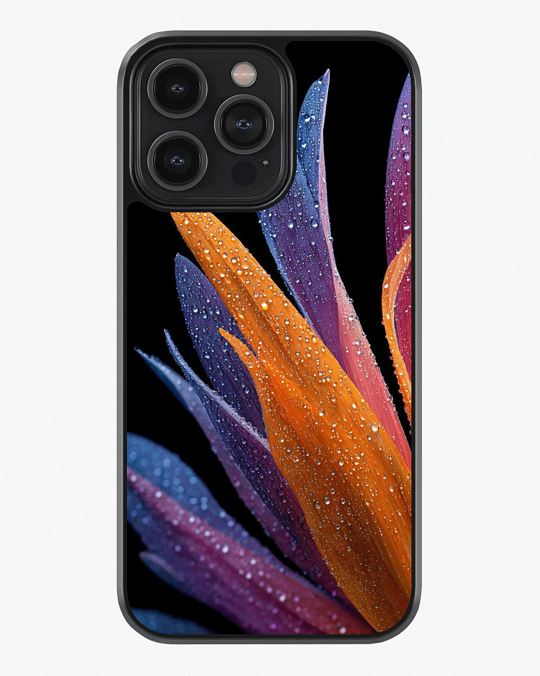 Vibrant Bloom Case – Color Splash Aesthetic Cover Glass Case