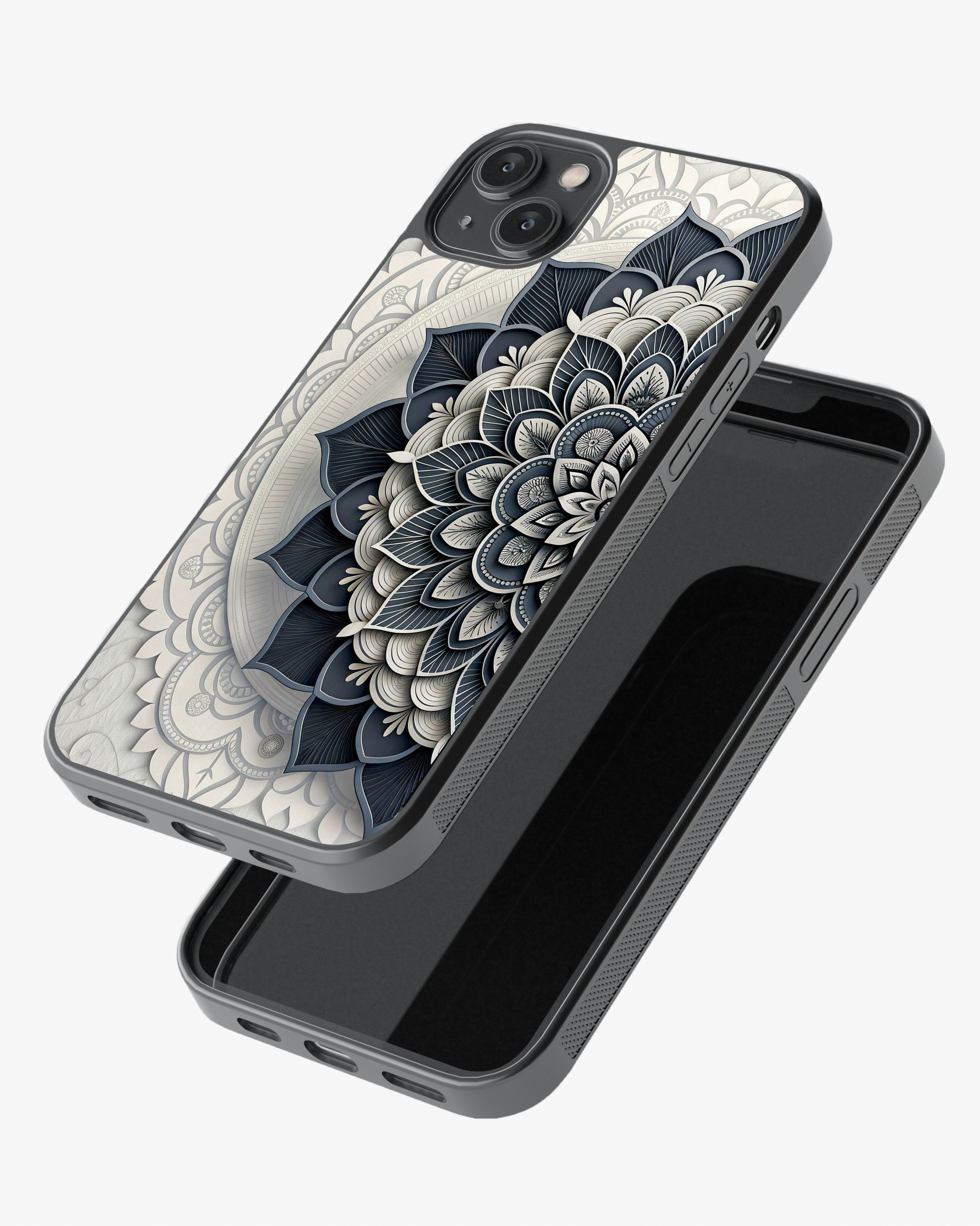 Royal Blue Mandala Case Cover Glass Case