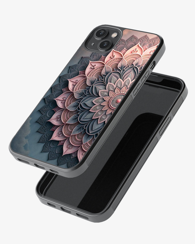 Blush Pink & Teal Mandala Case Cover Glass Case