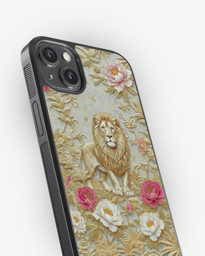 Royal Golden Lion Luxury Case Cover Glass Case