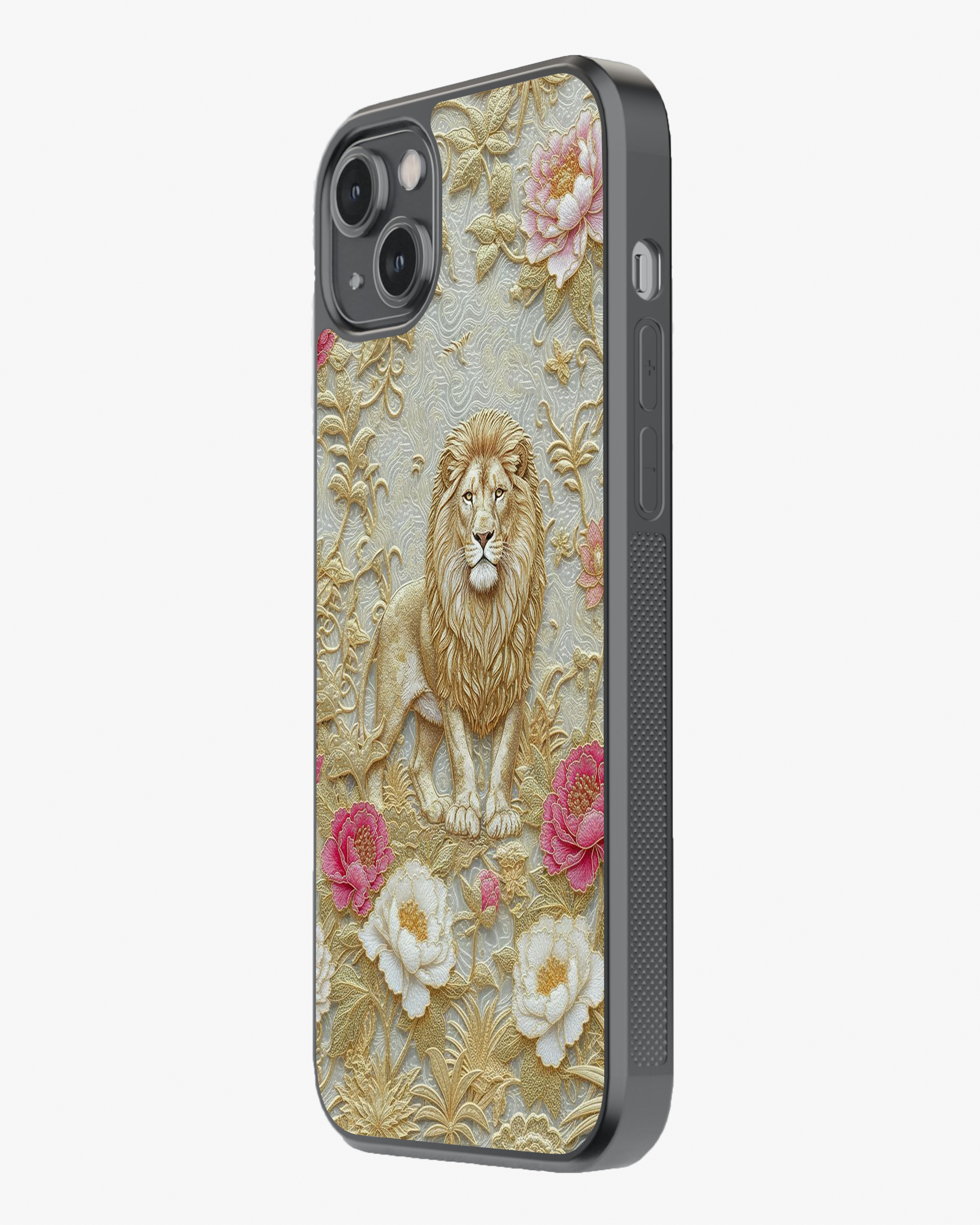 Royal Golden Lion Luxury Case Cover Glass Case
