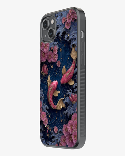 Royal Koi Fish Art Case Cover Glass Case