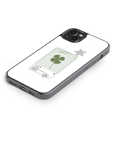 Lucky Clover Aesthetic Glass Case