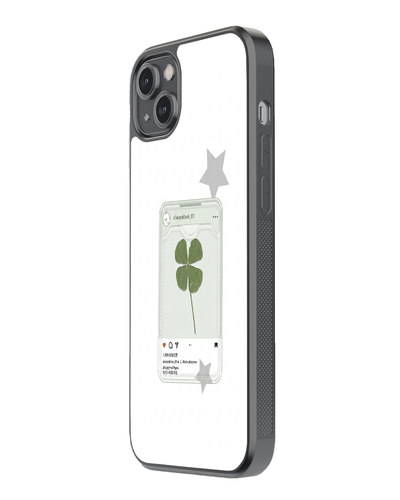 Lucky Clover Aesthetic Glass Case