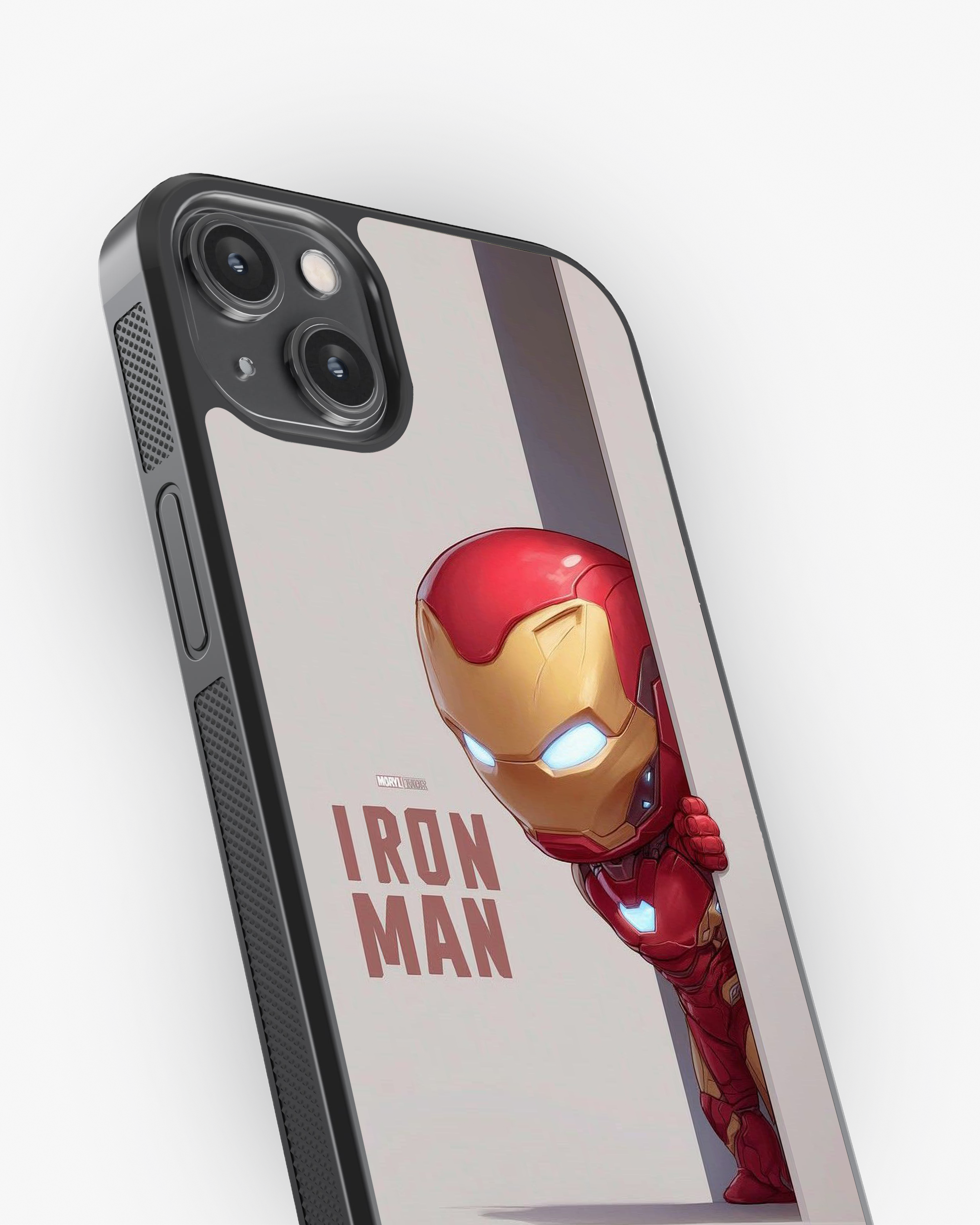 Peek-a-Boo Iron Man Case – Cute Look, Powerful Style Cover Glass Case