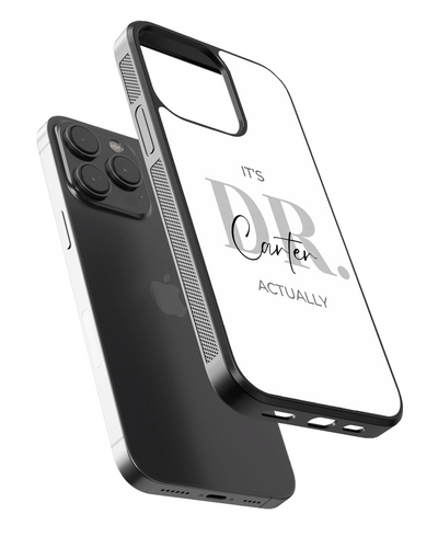 Personalised Doctor Typography Aesthetic Glass Case