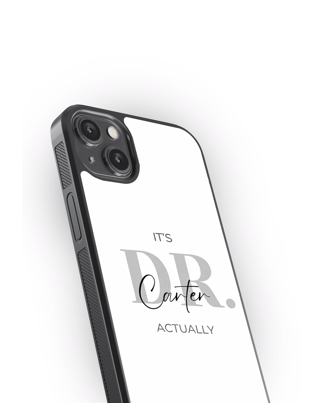 Personalised Doctor Typography Aesthetic Glass Case