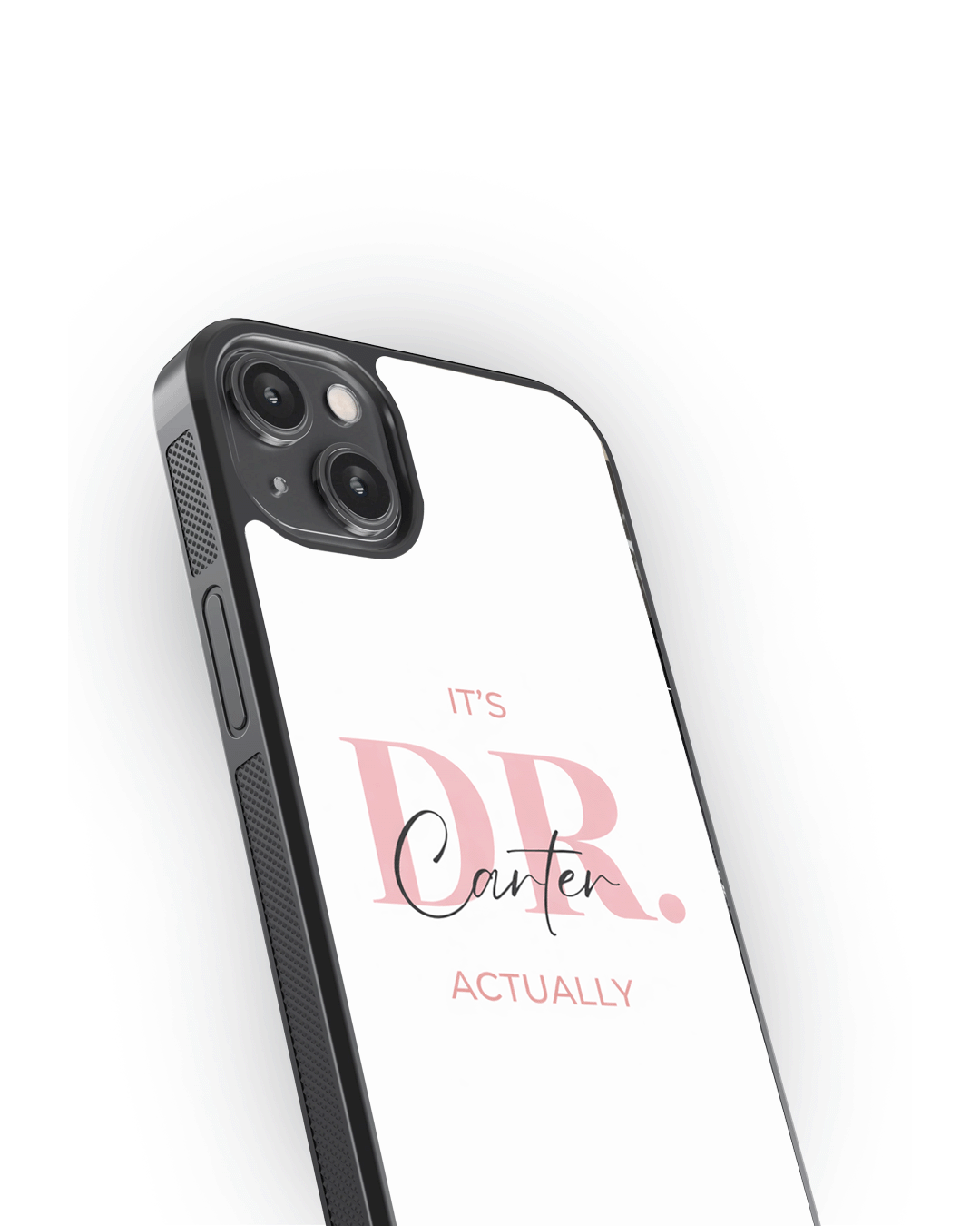 Personalised Doctor Vibes Only – Classy & Confident Glass Case