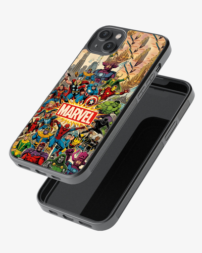 Marvel Heroes Collage Designer Premium Cover Glass Case