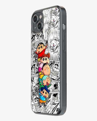Shinchan Squad Chaos – Full Masti Mode On Cover Glass Case