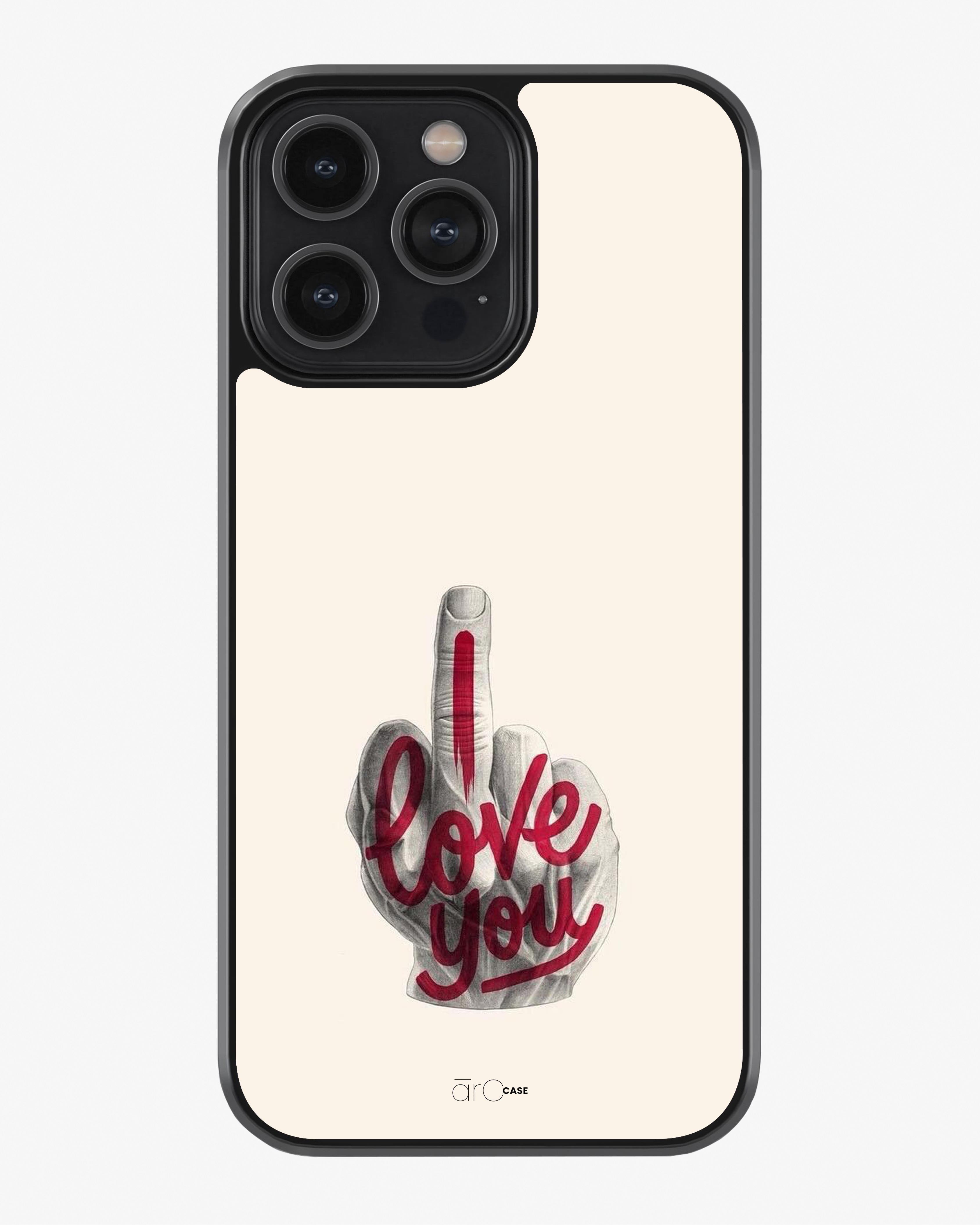 Love You… With Attitude Phone Cover Glass Case