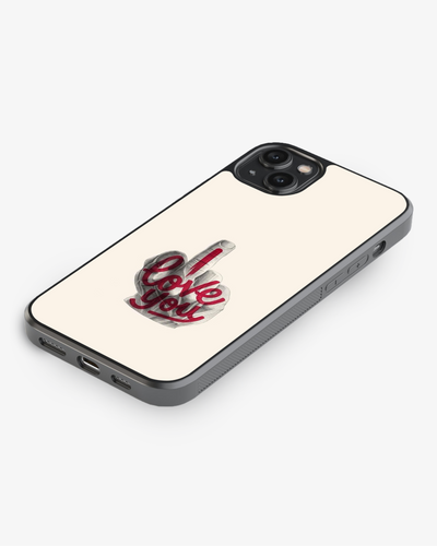 Love You… With Attitude Phone Cover Glass Case