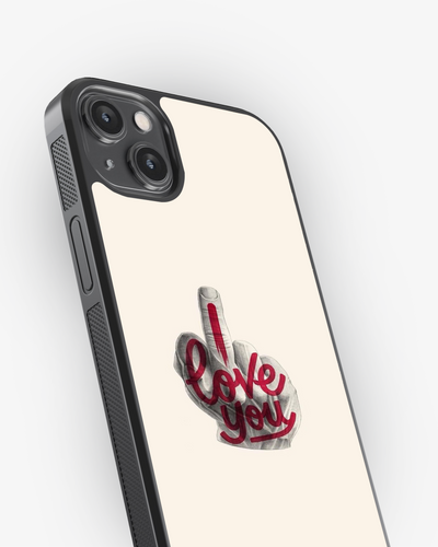Love You… With Attitude Phone Cover Glass Case