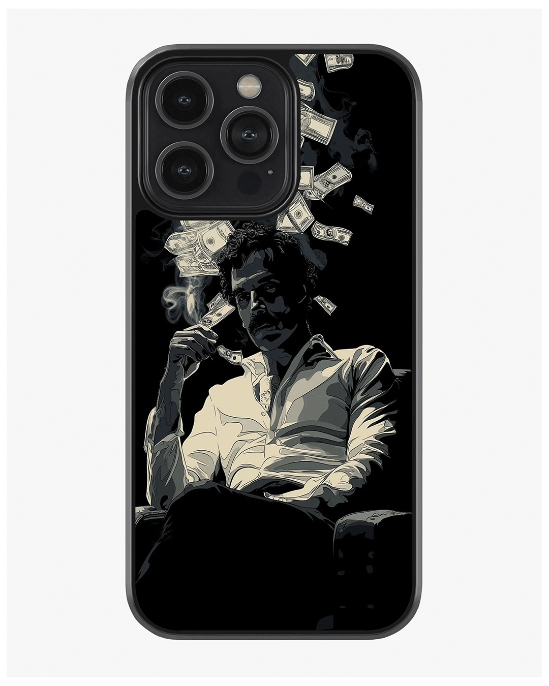 Midnight Money Power Phone Cover Glass Case