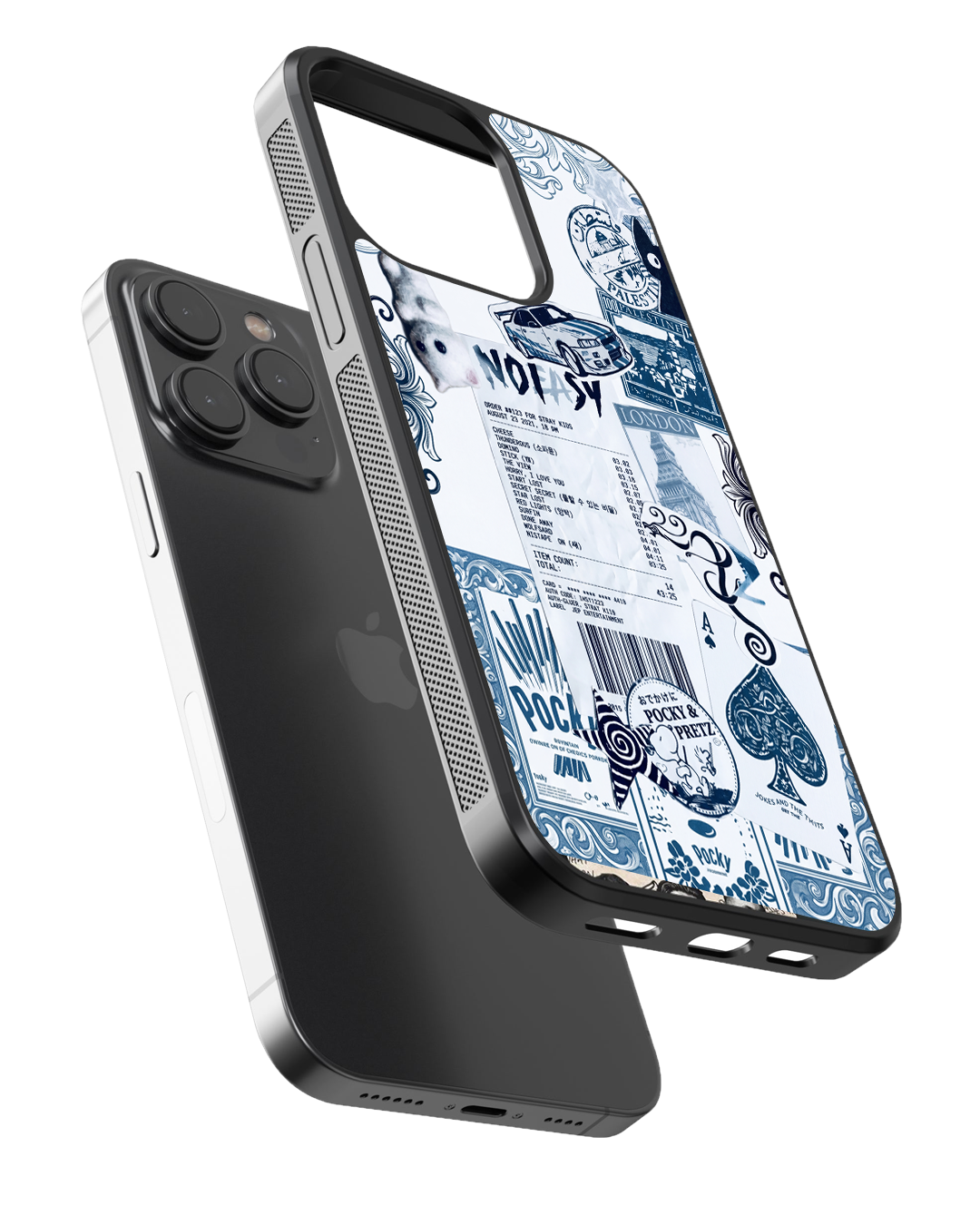 Aesthetic Collage Case – Style That Speaks Glass Case