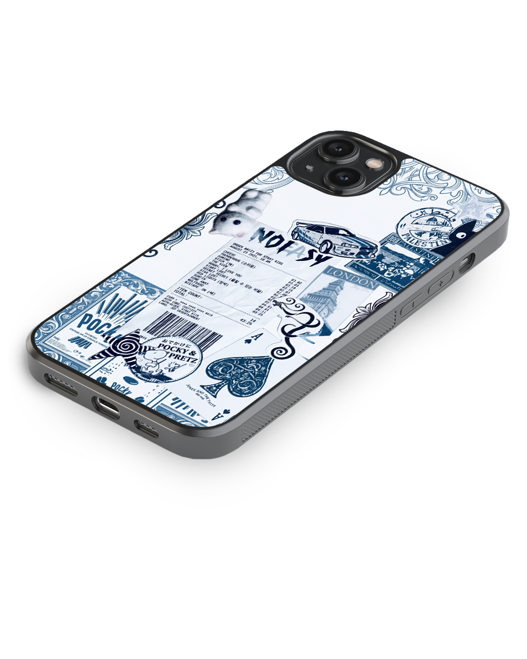 Aesthetic Collage Case – Style That Speaks Glass Case