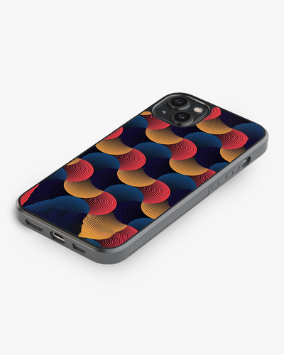 Abstract Retro Wave Pattern Premium Cover Glass Case