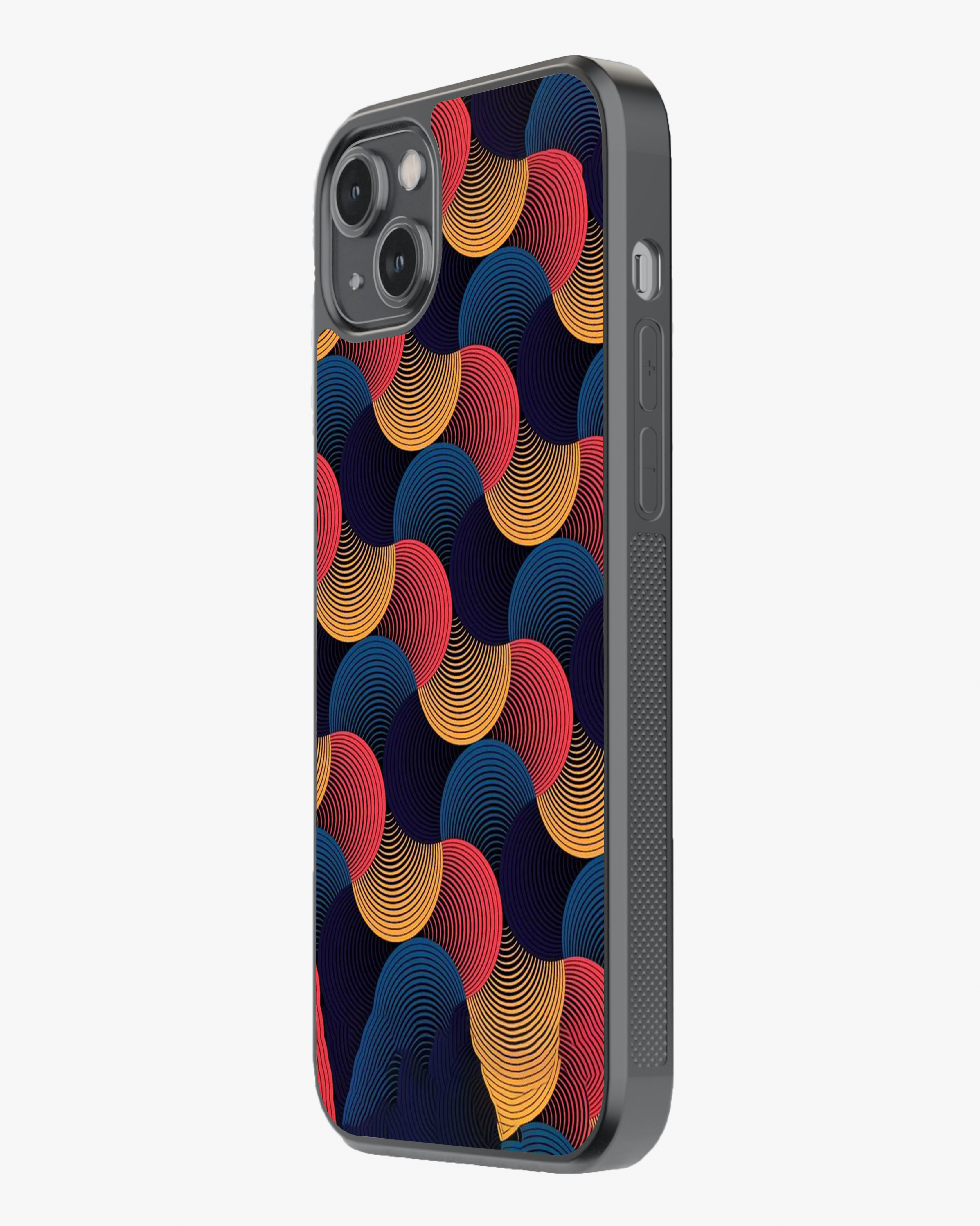 Abstract Retro Wave Pattern Premium Cover Glass Case