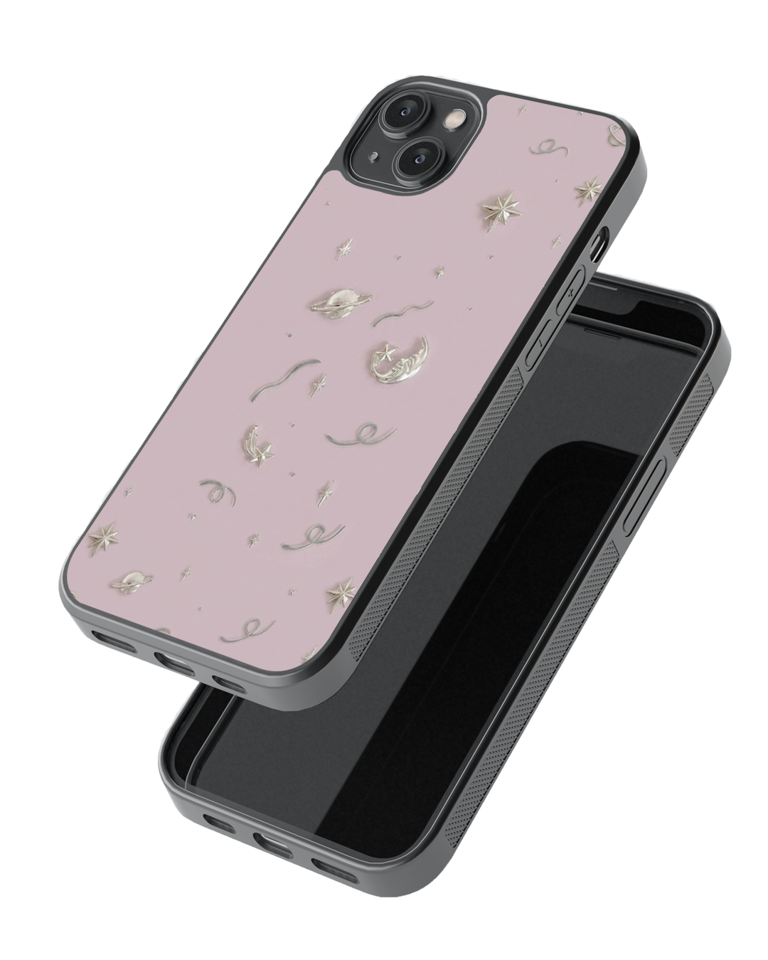 Celestial Pink Aesthetic Glass Case