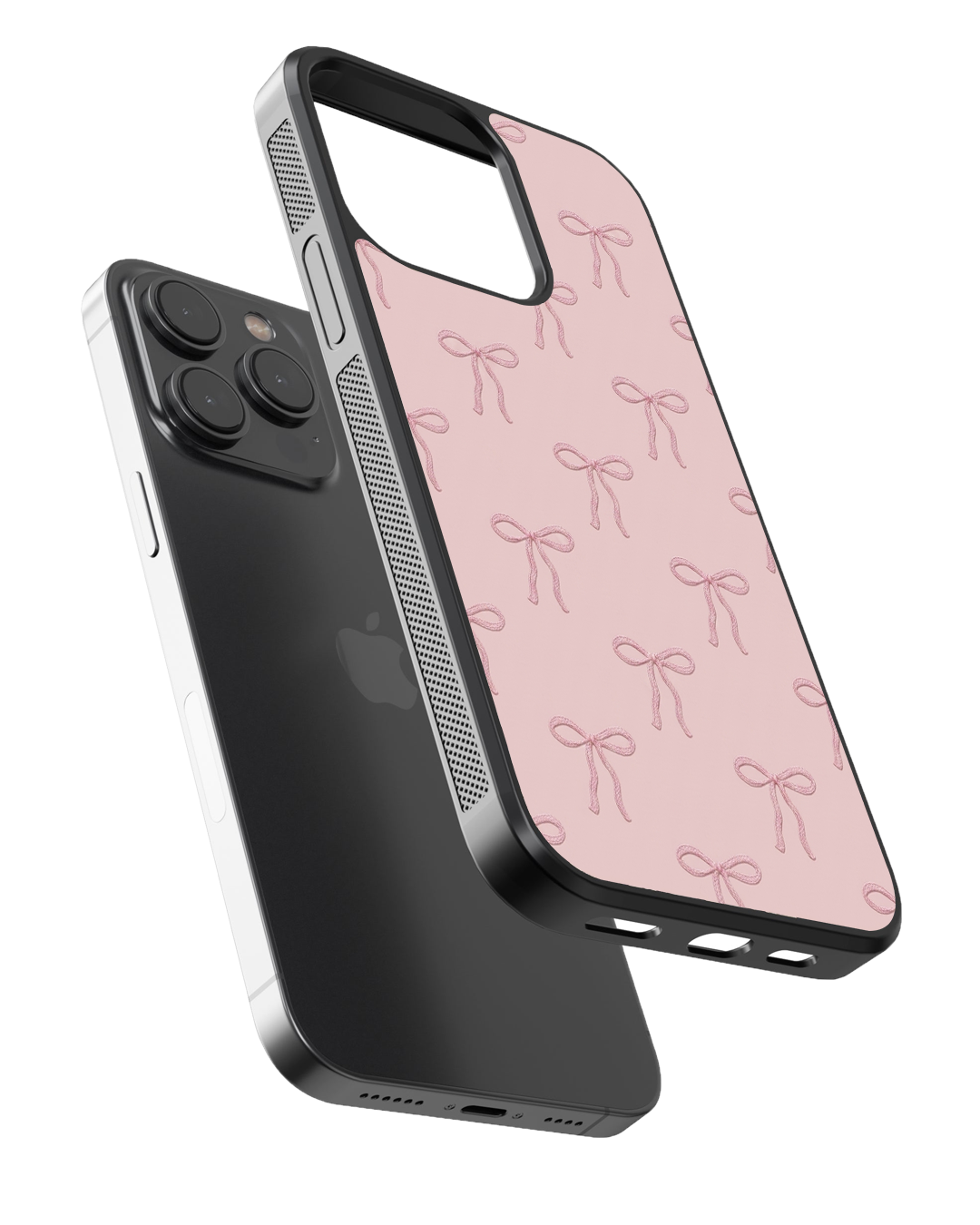 Minimal Bow Pattern Glass Case