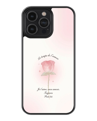 Romantic Rose Aesthetic Glass Case