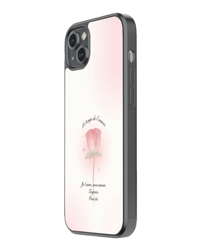 Romantic Rose Aesthetic Glass Case