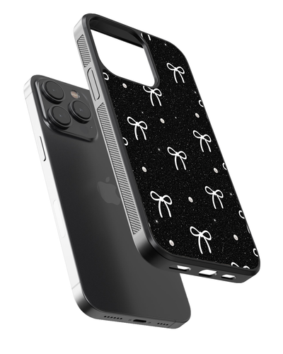 Black Bow Aesthetic Glass Case