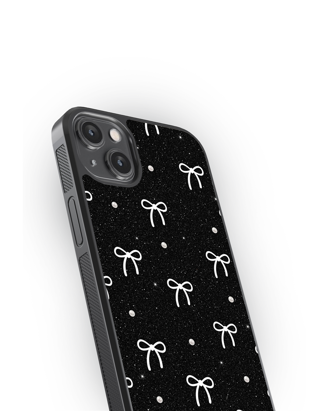 Black Bow Aesthetic Glass Case