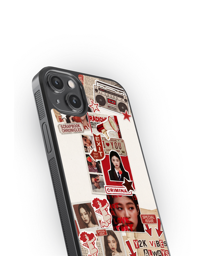 Retro Pop Collage Glass Case