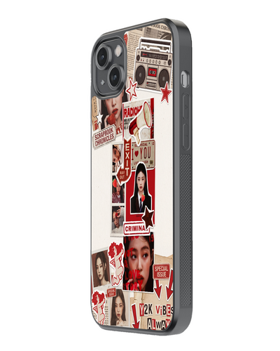 Retro Pop Collage Glass Case